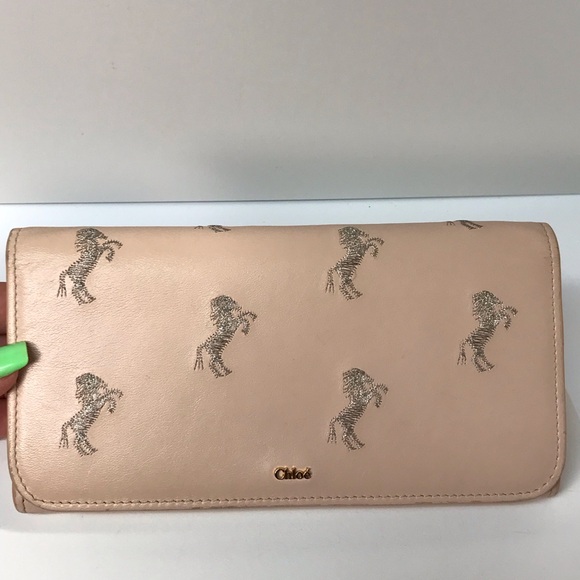 Chloé Rare Horse Embroidered Leather Continental Wallet 😍🐴❤️ - Picture 7 of 17